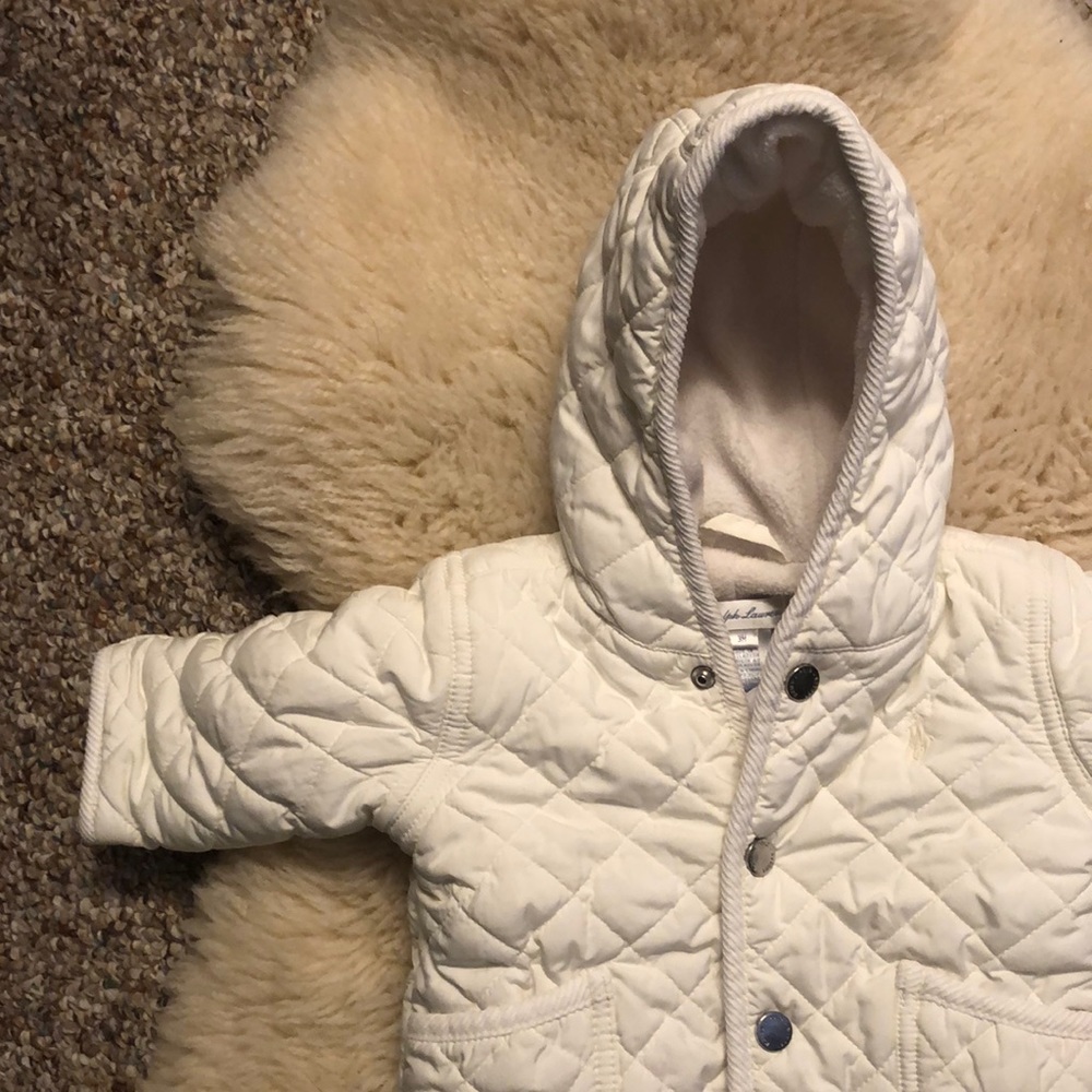 Ralph Lauren 3M white quilted bunting